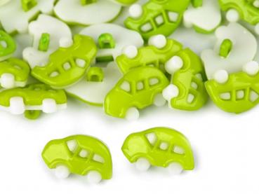 Kunststoffknopf Auto-Form Hellgrün